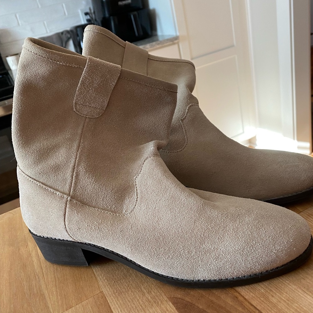 Suede booties